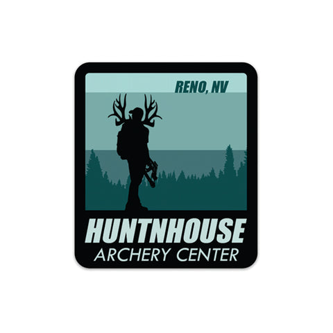 HUNTNHOUSE - Small Hippie Decal 1"x1.13"