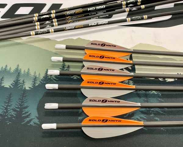 DAY SIX - HD Carbon Arrows FLETCHED 1/2 doz. – Huntnhouse LLC