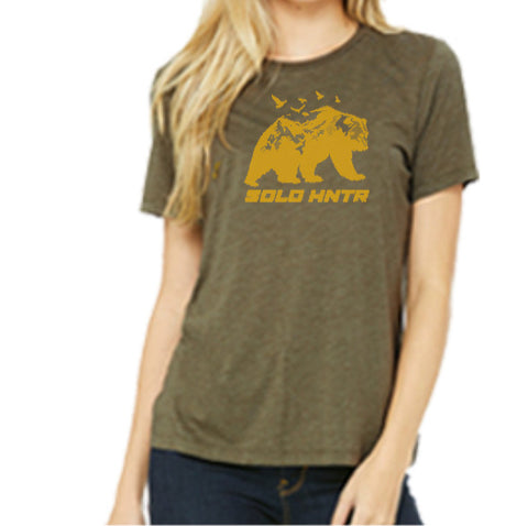 SOLO HNTR - LADIES Bear T (Army Green)