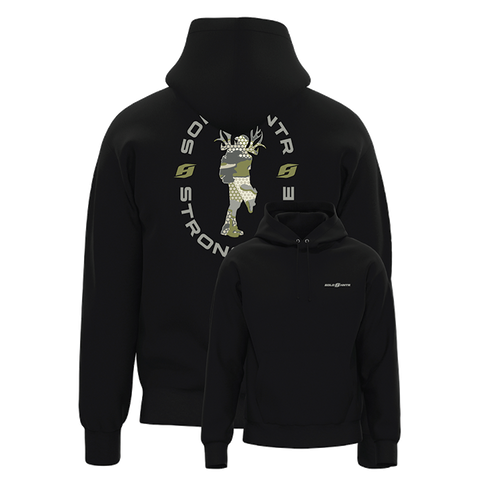 SOLO HNTR - "TACTICAL" Midweight Pullover Hoodie (Black)