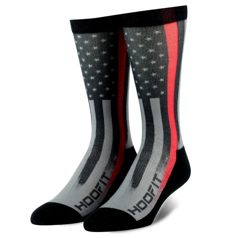 HOOFIT - Thin Red Line Bamboo Sock