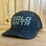SOLO HNTR - Stacked Black Multicam Hat
